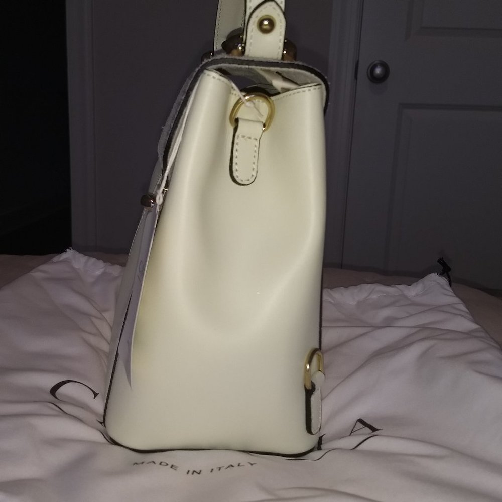 Camelia Roma Ivory Handbag/Backpack NWT - Picture 4 of 4